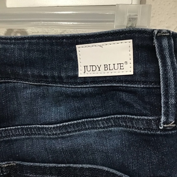 NWOT Judy Blue Skinny Fit Capri Mid-Rise Jeans 16W Dark Wash Stretch JB72120DK - Picture 7 of 9
